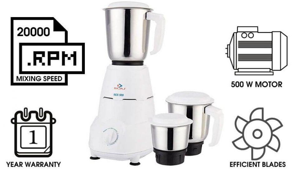 Top 5 Best Mixer Grinders in India Reviews, Buying Guide and Price